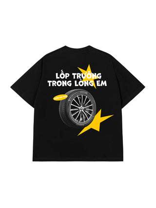 Áo Thun Relaxed Fit Lốp Trưởng