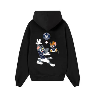 Áo Hoodie MLB Tom And Jerry New York Yankees