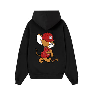 Áo Hoodie MLB Floral Funny Disney Jerry