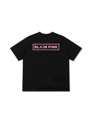 Áo Thun Relaxed Fit Black Pink Jump