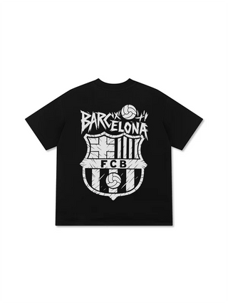 Áo Thun Relaxed Fit Soccer Barcelona Wild Style