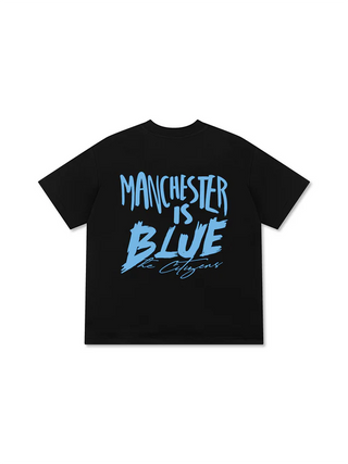 Áo Thun Relaxed Fit Soccer Manchester is Blue