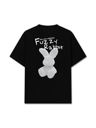 Áo Thun Relaxed Fit Doodle Fuzzy Rabbit