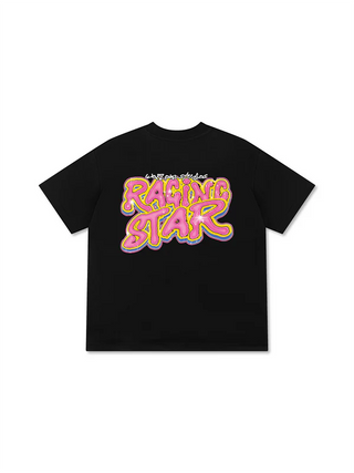 Áo Thun Relaxed Fit  Rapper Hip Hop Style Racing Star