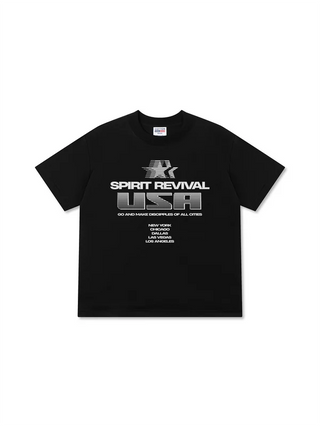 Áo Thun Relaxed Fit USA Spirit Revival