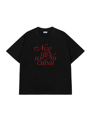 Áo Thun Relaxed Fit Ngủ Giờ Hành Chính