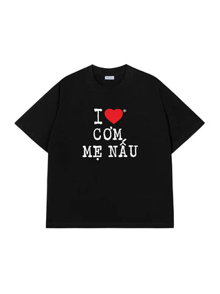 Áo Thun Relaxed Fit Cơm Mẹ Nấu