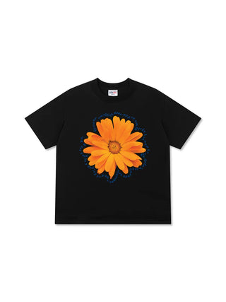 Áo Thun Relaxed Fit Floral Orange Flower