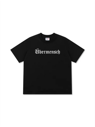 Áo Thun Relaxed Fit Idols Ubermensch Black And White
