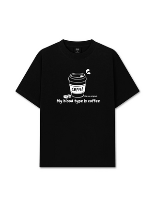 Áo Thun Relaxed Fit My Blood Type Is Coffee