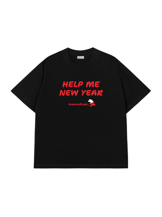 Áo Thun Relaxed Fit Help Me New Year