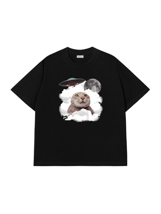 Áo Thun Relaxed Fit  UFO SOS Meow