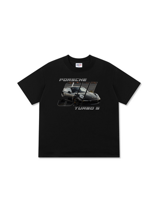 Áo Thun Relaxed Fit Porsche Silver Turbo S