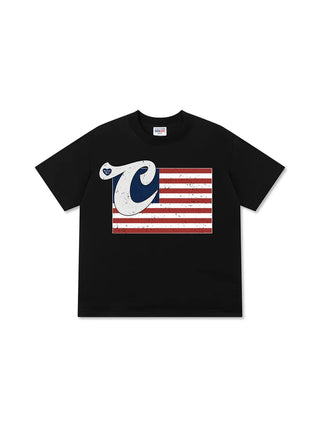 Áo Thun Relaxed Fit USA Vintage Flag