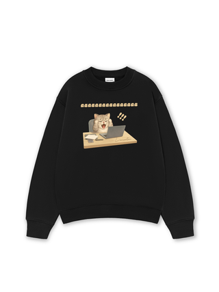 Con Mèo Điên Đầu Sweater