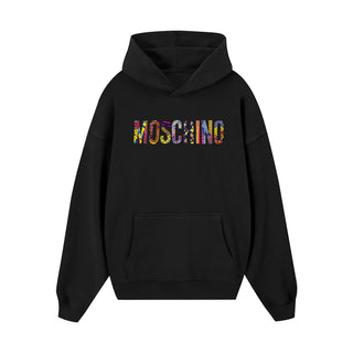 Áo Hoodie Moschino Retro Logo