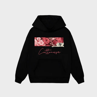 Áo Hoodie MLB Floral Rose Logo Retro