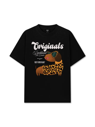 Áo Thun Relaxed Fit Leopard Dachshund