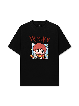 Áo Thun Relaxed Fit Harrry Potter Weasley Chibi