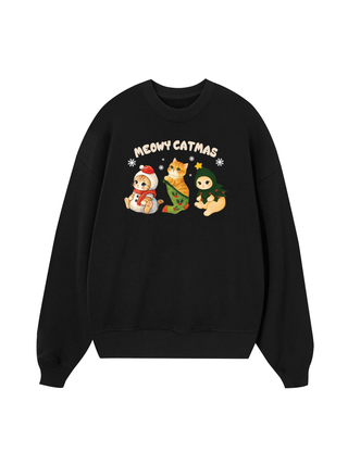 Meowy Catmas Three Cat Sweater