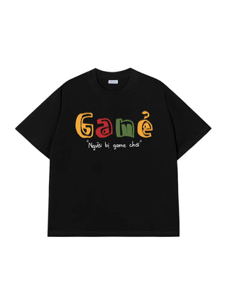 Áo Thun Relaxed Fit Gamer Người Bị Game Chơi