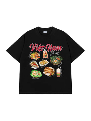 Áo Thun Relaxed Fit Việt Nam Ăn Vặt