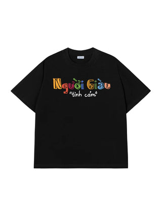 Áo Thun Relaxed Fit Người Giàu