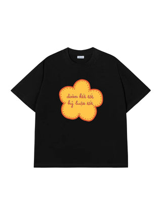 Áo Thun Relaxed Fit Yêu Nước Đoàn Kết Tốt, Kỷ Luật Tốt