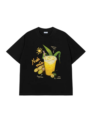 Áo Thun Relaxed Fit Nước Mía