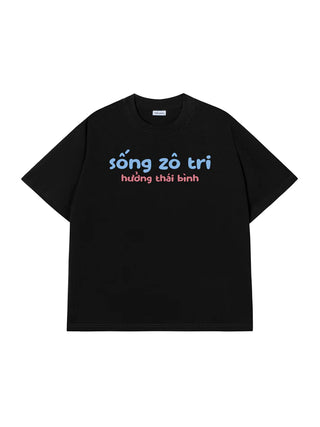 Áo Thun Relaxed Fit Sống Zô Tri Hưởng Thái Bình