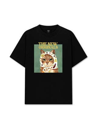 Áo Thun Relaxed Fit Lady Cat