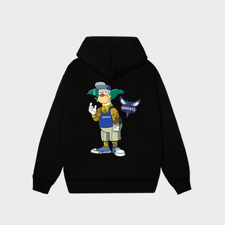 Áo Hoodie NBA Simpsons Charlotte Hornets