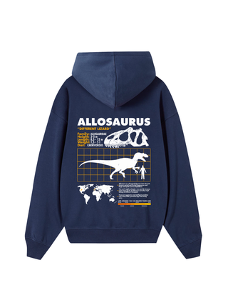 Wild Life Analysis Table Allosaurus Hoodie