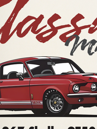 Áo Thun Ringer Relaxed Fit Mustang Classic Muscle