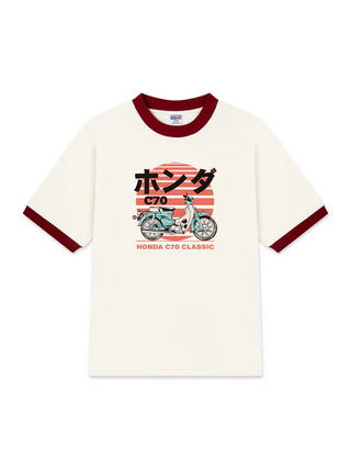 Áo Thun Ringer Relaxed Fit Honda C70 CLASSIC