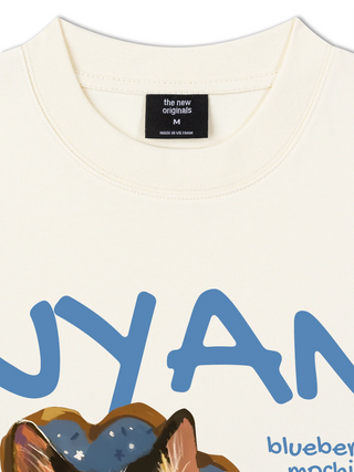 Áo Thun Relaxed Fit  Animal Mood Blueberry Mochi