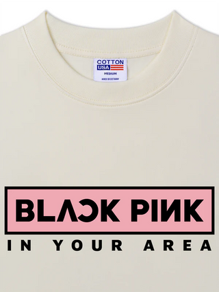 Áo Thun Relaxed Fit Idols Black Pink Rosé