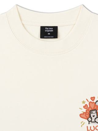 Áo Thun Relaxed Fit Lucky Luv Cat Couple