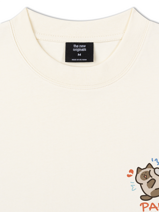 Áo Thun Relaxed Fit Paws Luv Cat Couple