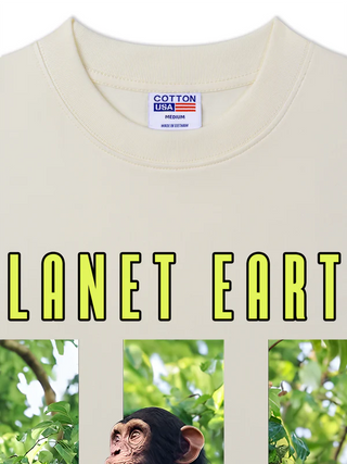 Áo Thun Relaxed Fit Wild Life Planet Earth Forests