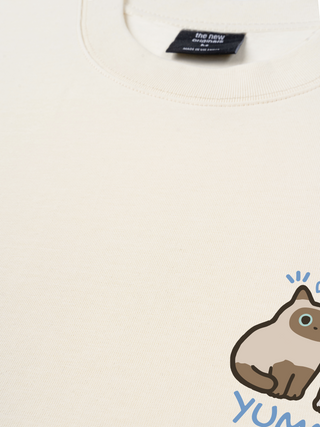 Áo Thun Relaxed Fit Yummy Luv Cat Couple