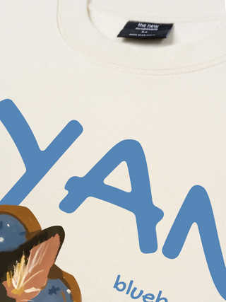 Áo Thun Relaxed Fit  Animal Mood Blueberry Mochi