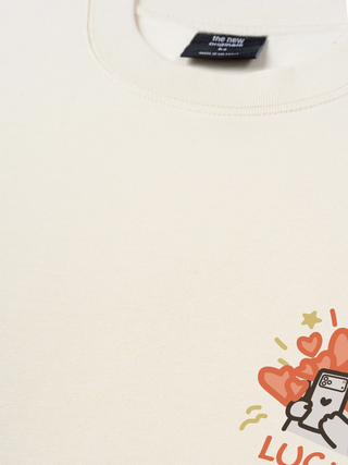 Áo Thun Relaxed Fit Lucky Luv Cat Couple