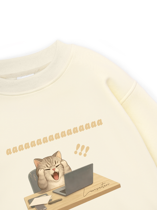 Con Mèo Điên Đầu Sweater