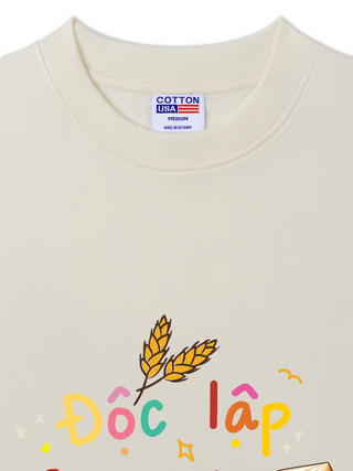 Áo Thun Relaxed Fit Việt Nam Độc Lập - Tự Do - Hạnh Phúc