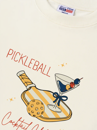 Áo Thun Relaxed Fit  Pickleball Cocktail Club