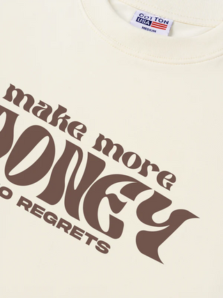 Áo Thun Relaxed Fit Money Make More No Regrets