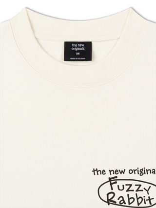 Áo Thun Relaxed Fit Doodle Fuzzy Rabbit