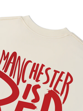 Áo Thun Relaxed Fit Soccer Manchester is Red