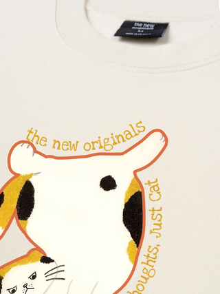 Áo Thun Relaxed Fit No Though Just Cat